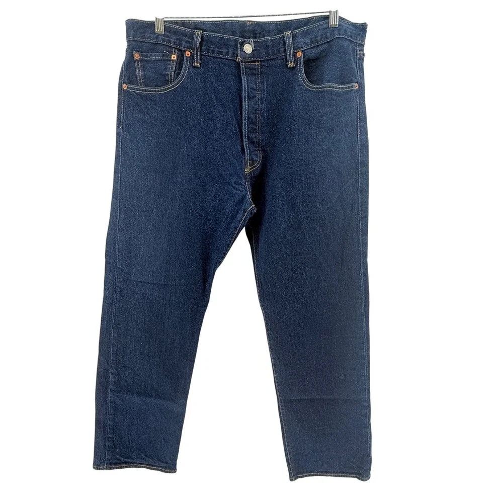 Levi Strauss Co Big E Red Tab 501 93 Mens Dark Wash Button‎ Fly Jeans W40 L32